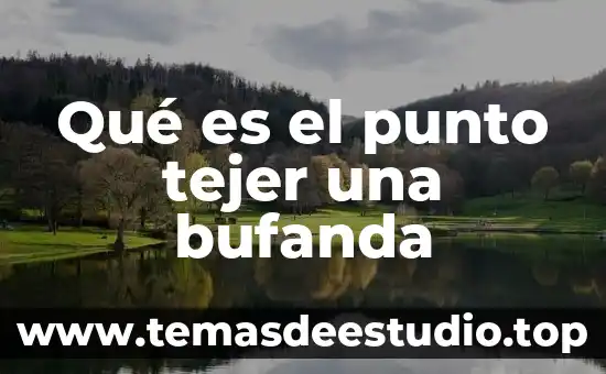 Que es el punto a punto en blender 7 Qué es el punto tejer una bufanda