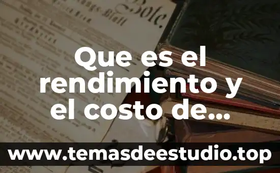Que es costo indirecto oficina 6 Que es el rendimiento y el costo de dinero