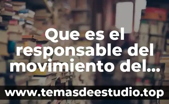 Que es el responsable del movimiento del organismo