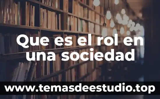 Que es la sociedad unipersonal en bolivia 4 Que es el rol en una sociedad