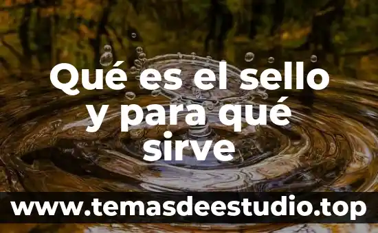 Que es sello en informatica 6 Qué es el sello y para qué sirve