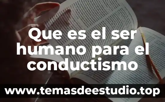 Que es ser filial de una empresa 4 Que es el ser humano para el conductismo