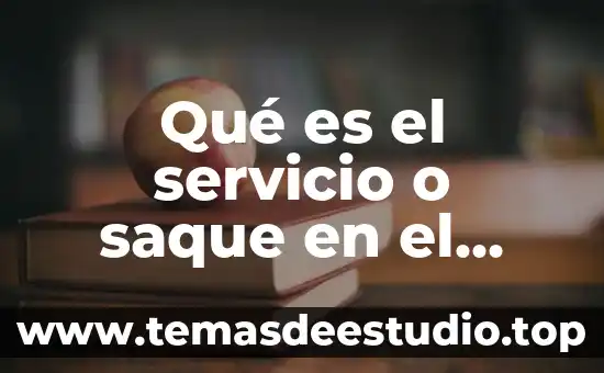 Qué es el servicio o saque en el voleibol