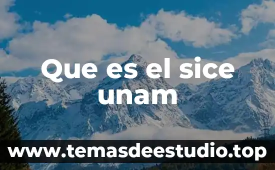 Que es el sice unam