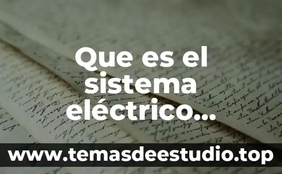 Que es el sistema eléctrico disuasivo