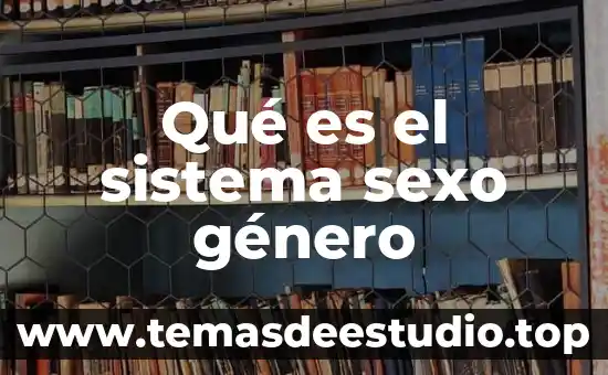 Que es un objetivo particular en una tesis 8 Qué es el sistema sexo género