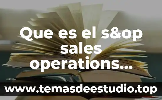 Para que es bueno la menta poleo 6 Que es el s&op sales operations planning