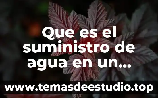 Qué es un indicador de deterioro edificio 3 Que es el suministro de agua en un edificio