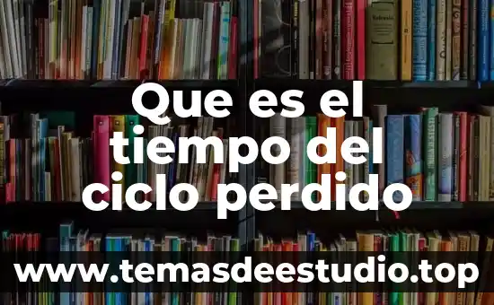 Que es un tiempo flotante y regular en tiempos compartidos 4 Que es el tiempo del ciclo perdido
