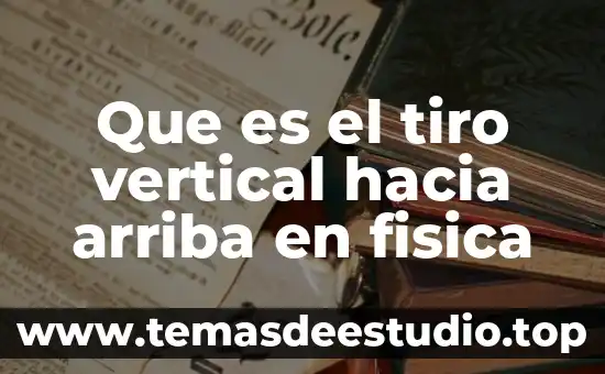Qué es el tiro vertical y horizontal en física 3 Que es el tiro vertical hacia arriba en fisica