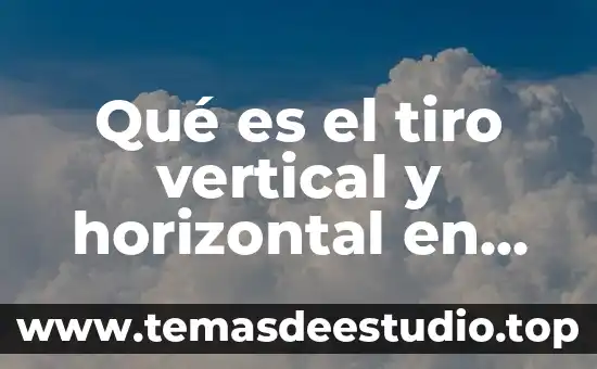 Qué es el método horizontal y vertical 8 Qué es el tiro vertical y horizontal en física