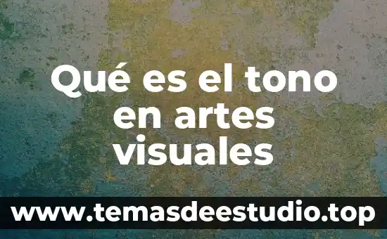 Que es danza con artes visuales 3 Qué es el tono en artes visuales