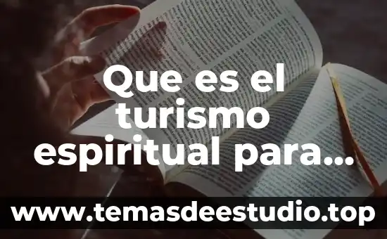 Que es el turismo espiritual para el desarrollo sostenible