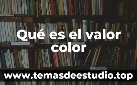 Que es el color de texto 8 Qué es el valor color