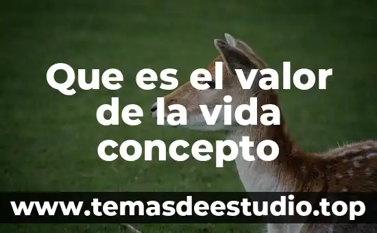 Que es un animal de vida libre 4 Que es el valor de la vida concepto