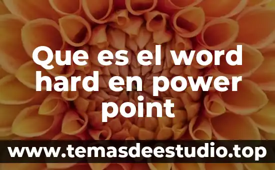 Power control module que es 5 Que es el word hard en power point