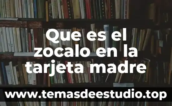 Qué es tarjeta osciloscopio 7 Que es el zocalo en la tarjeta madre