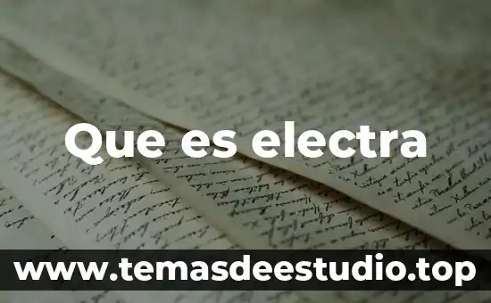 Que es electra