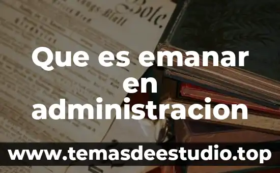 Que es canalizar en administracion 6 Que es emanar en administracion