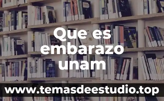 Que es embarazo unam