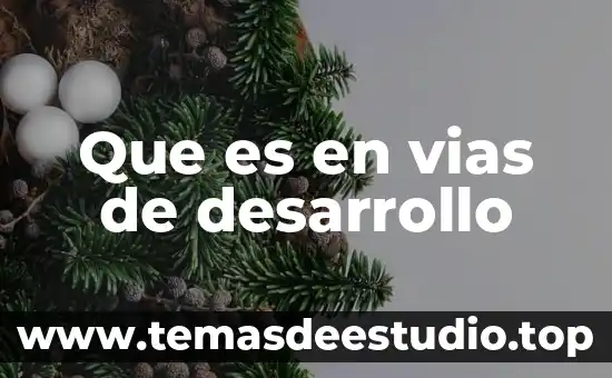 Que es un mapa de vias de comunicacion 6 Que es en vias de desarrollo