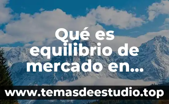 Qué es la obesidad definición larga 6 Qué es equilibrio de mercado en economía