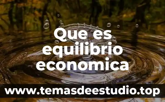 Qué es la política económica concepto 3 Que es equilibrio economica