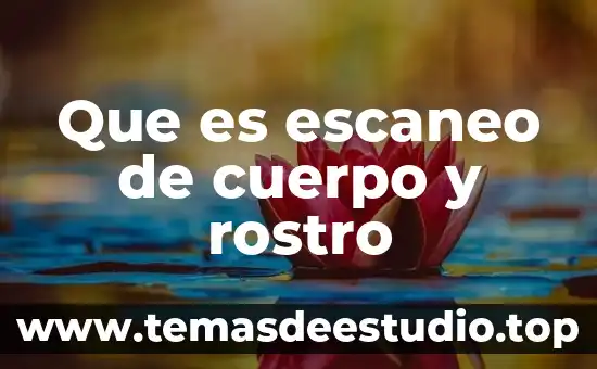 Que es el cuerpo cristis 4 Que es escaneo de cuerpo y rostro