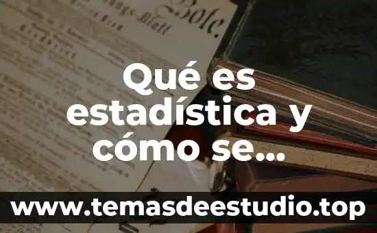 Que es concepto como se relaciona con el objeto sujeto 7 Qué es estadística y cómo se relaciona