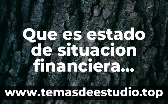 Que es propiedad planta y equipo bajo niif 5 Que es estado de situacion financiera segun niif
