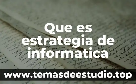 Que es una señal en informatica 5 Que es estrategia de informatica