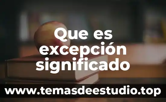 Qué es su significado parrot 6 Que es excepción significado