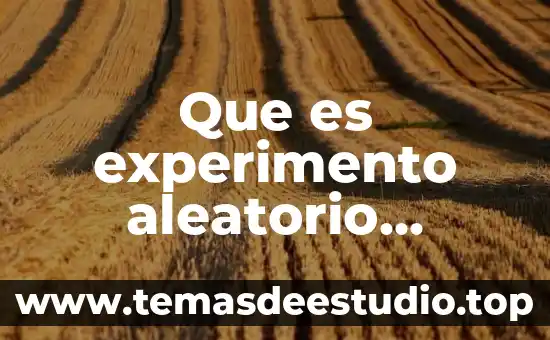 En simulación que es un número aleatorio 8 Que es experimento aleatorio ejemplos