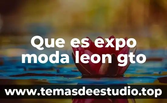 Que es expo moda leon gto