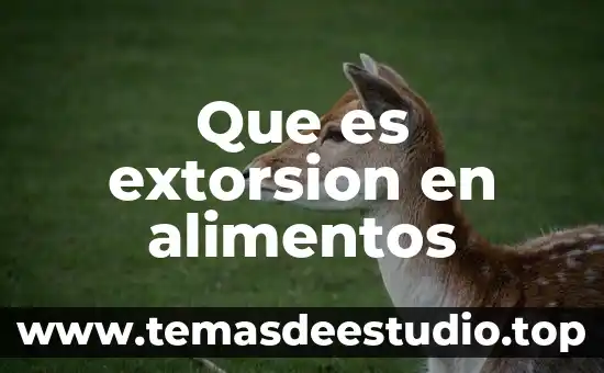 Que es stock de alimentos 3 Que es extorsion en alimentos