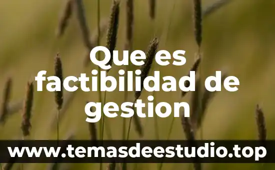 Qué es la gestión de riesgos concepto 8 Que es factibilidad de gestion