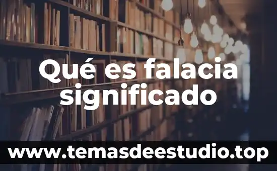 Que es un esquema descriptivo significado 8 Qué es falacia significado