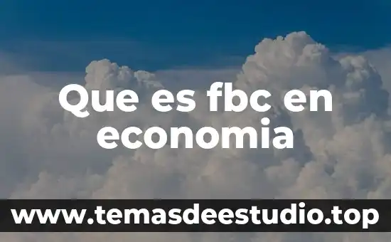 Que es fbc en economia