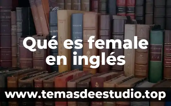 Qué es female en inglés