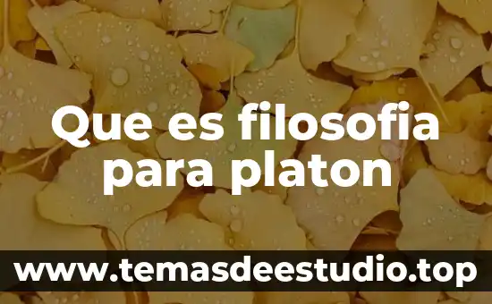 Qué es para platon el concepto del hombre 3 Que es filosofia para platon