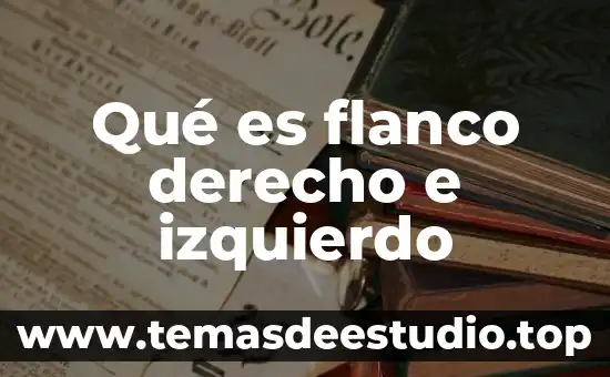 Que es derecho de un nombre y una nacionalidad 8 Qué es flanco derecho e izquierdo