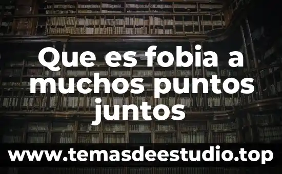 Error de medición por puntos de apoyo que es 5 Que es fobia a muchos puntos juntos