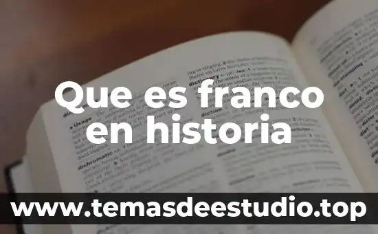Que es la historia clinica de terapia 7 Que es franco en historia