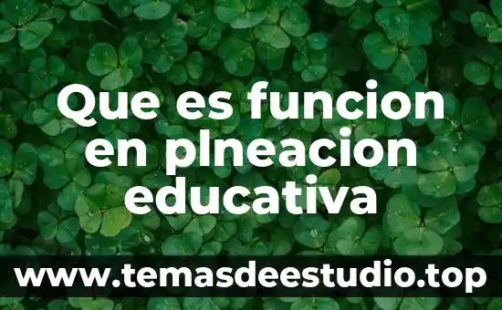 Que es un lay out de la planta 6 Que es funcion en plneacion educativa