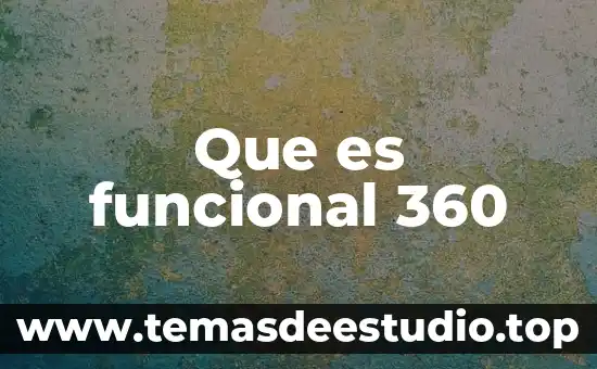 Que es un hecho de historia 6 Que es funcional 360