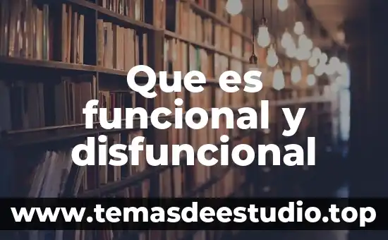 Qué es una forma funcional en econometría 8 Que es funcional y disfuncional