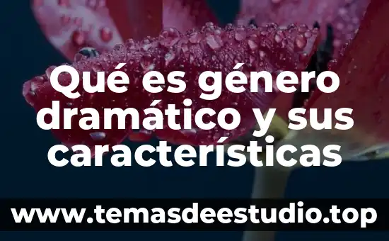 Que es la drama en el genero dramatico 4 Qué es género dramático y sus características