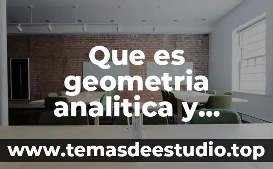 Que es un lay out de la planta 5 Que es geometria analitica y como se aplica