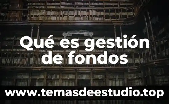 Qué es la gestión de usuarios 8 Qué es gestión de fondos