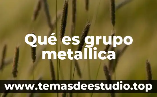 Qué es grupo metallica